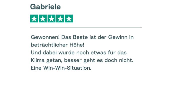 Trustpilot Bewertung Gabriele