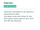 Trustpilot Bewertung Gabriele