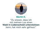 Kundenstimme Martin | ClimaClic Kundenstimme von Martin zur Klimalotterie ClimaClic